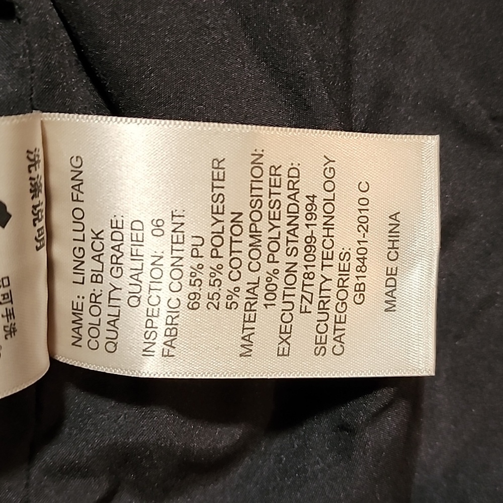 ❄️ LingLuoFang vegan Leather motorcycle Jacket ❄️ - Picture 5 of 7